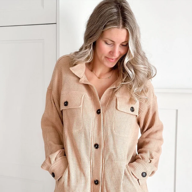 ASHCO Waffle Shacket