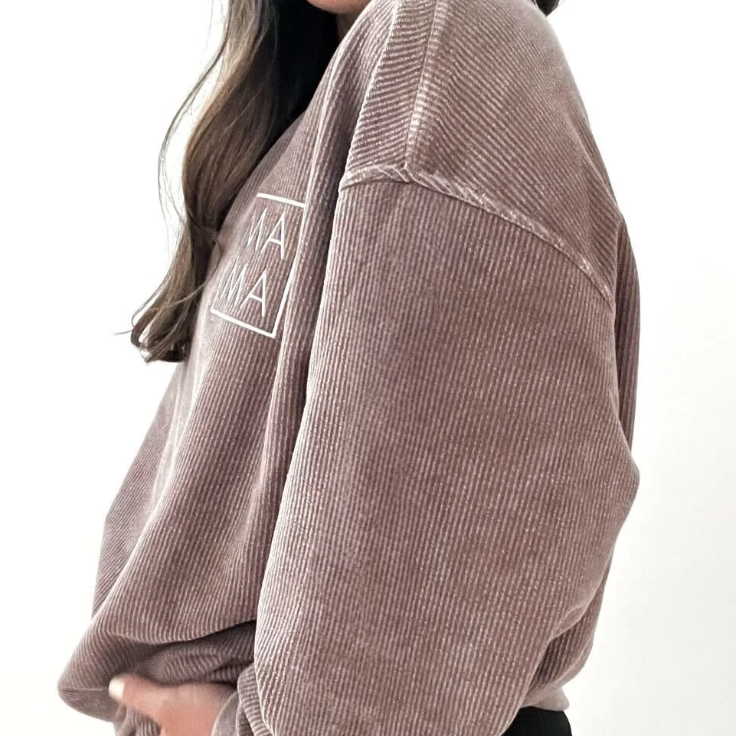 MAMA Corded Crew Sweater