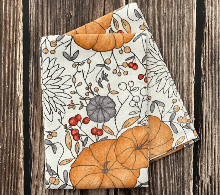 Mahogany OCTOBER Printed Kitchen Towel