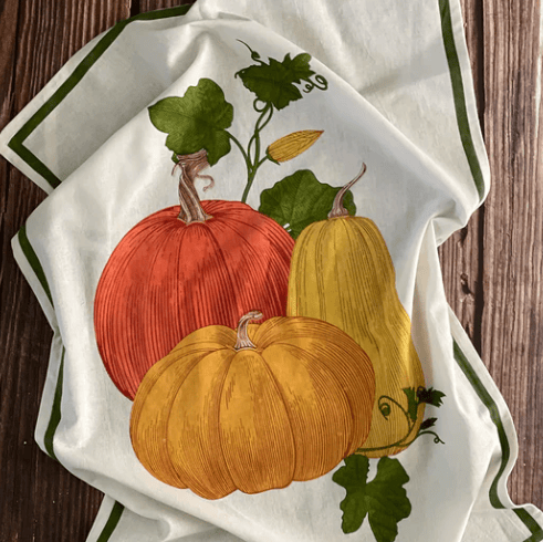 Mahogany Floursack Kitchen Towel - Pumpkin Patch