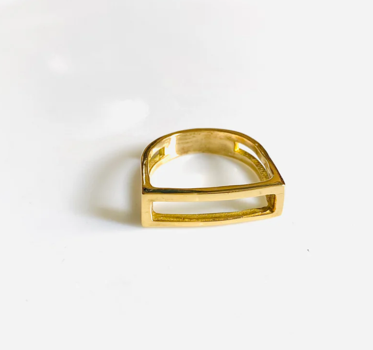 Love Not Fear CLARISSA Brass Ring