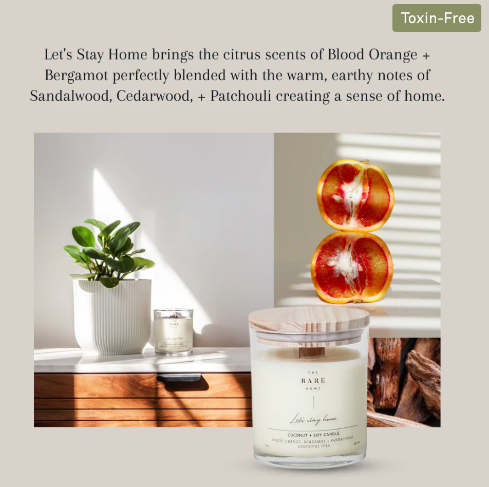 The Bare Home Candle - Let’s Stay Home