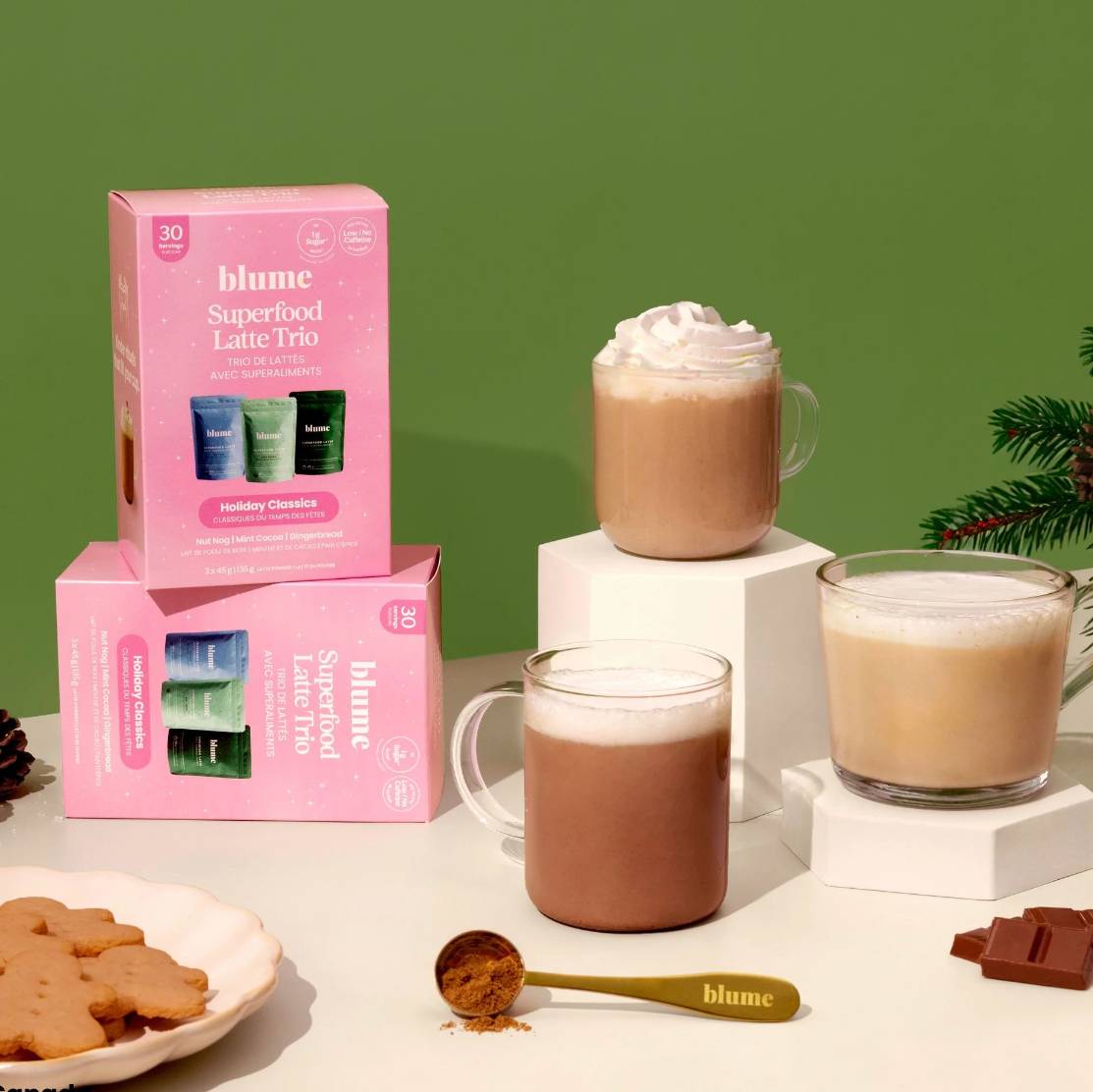 Blume HOLIDAY CLASSICS Superfood Latté Trio Gift Box