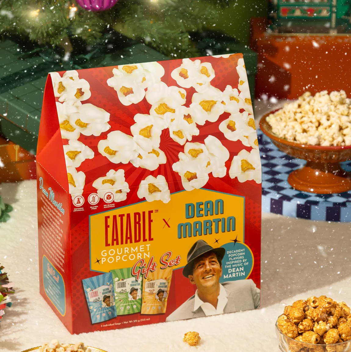 EATABLE Gourmet Popcorn - Dean Martin Trio Gift Set (Limited Edition)