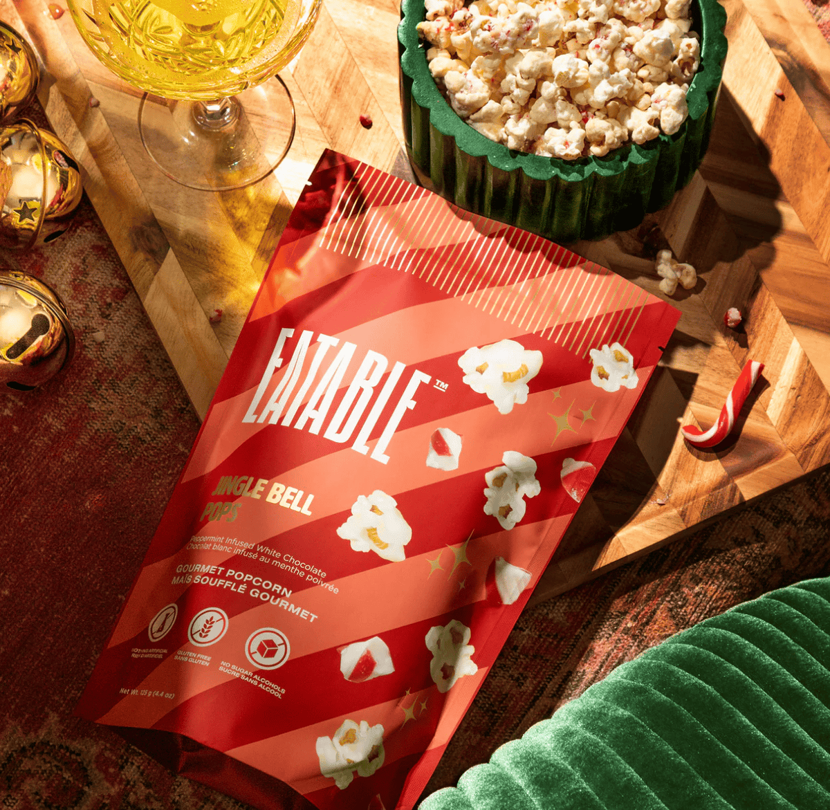 EATABLE Gourmet Popcorn - Jingle Bell Pops