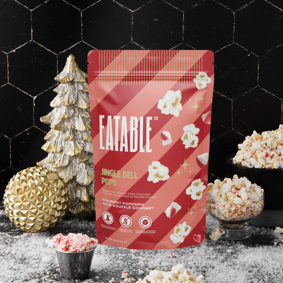 EATABLE Gourmet Popcorn - Jingle Bell Pops