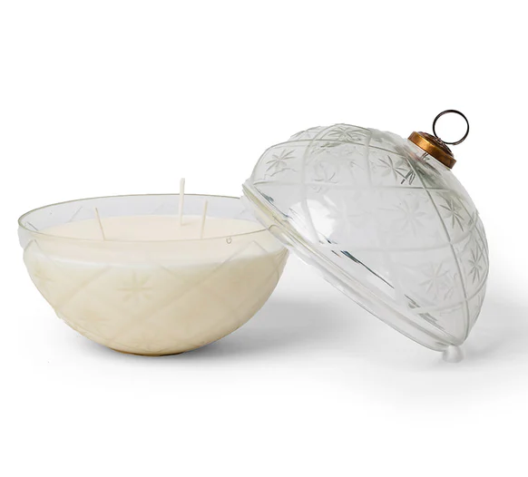 The Scented Market - GLASS ORNAMENT 3-Wick Candle (6")