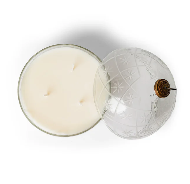 The Scented Market - GLASS ORNAMENT 3-Wick Candle (6")