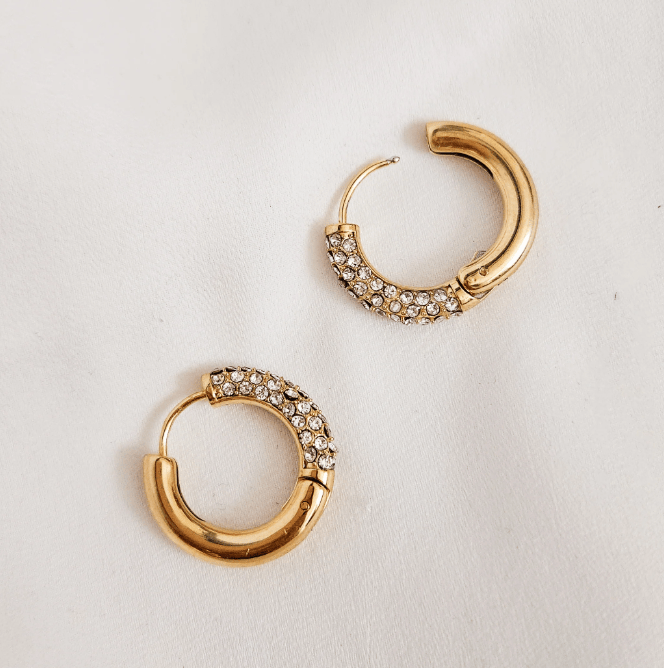 Rock Paper Pretty - Reversible Sparkle Hoops