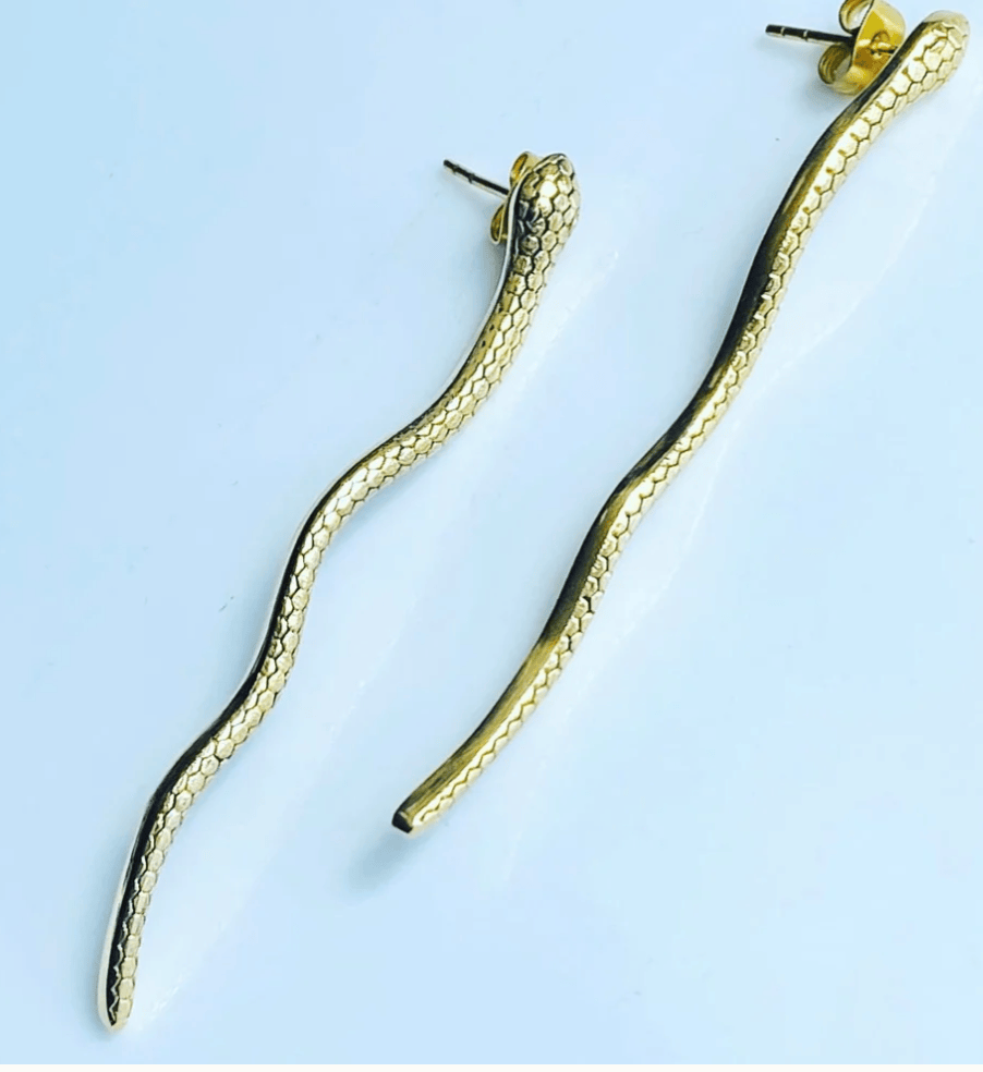 Love Not Fear KUNDALINI Brass Earrings