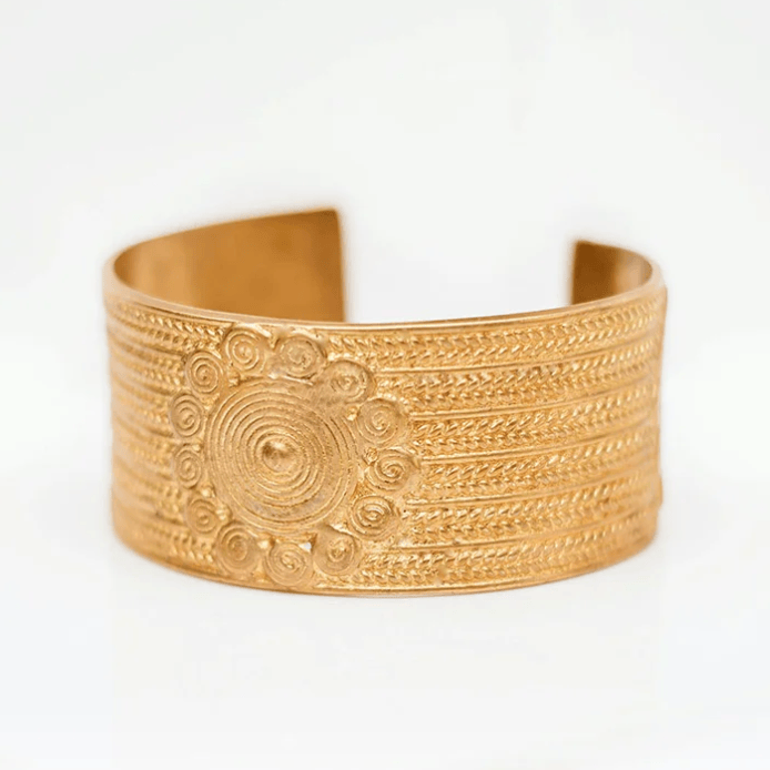 Love Not Fear MAHARANI Brass Cuff
