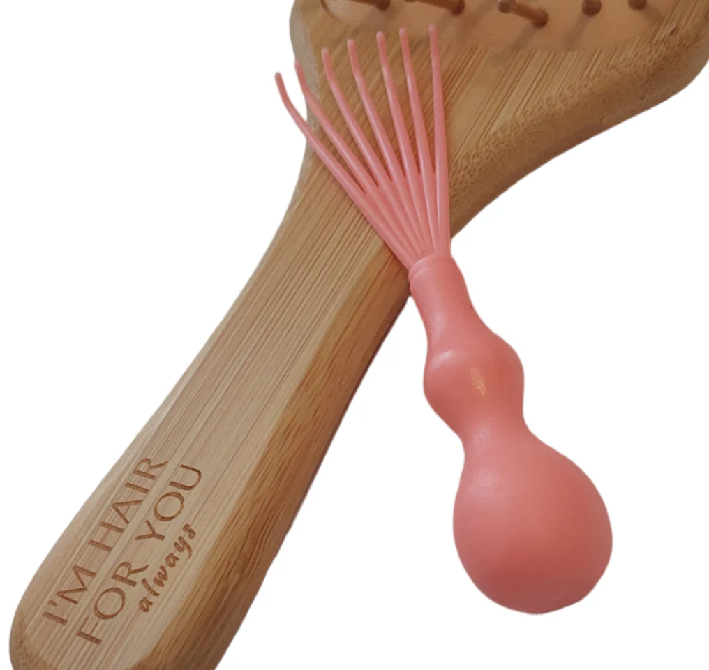 I'm Hair For You Always Bamboo Hairbrush & Cleaning Tool Set