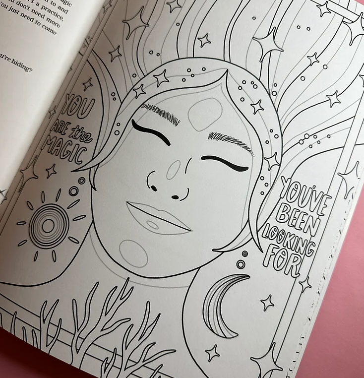 Stephanie Chinn Art - Taking Up Space Guided Colouring Book
