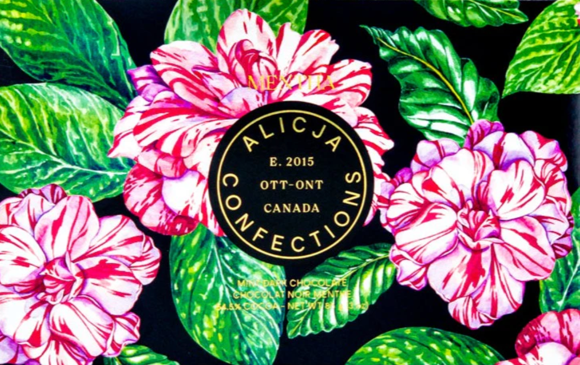 Alicja Confections - Mentha Vegan Postcard Dark Chocolate Bar