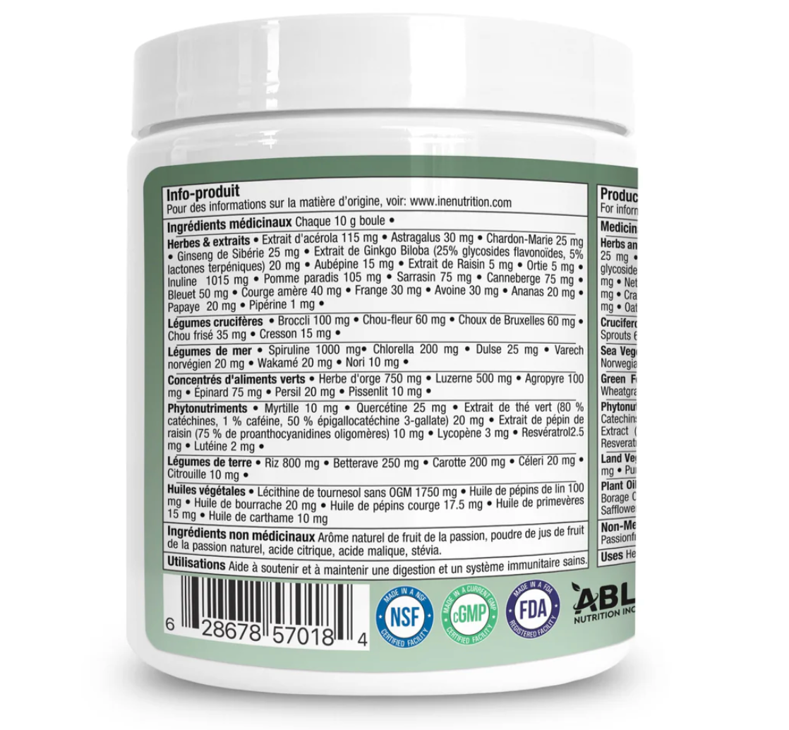 ine+ nutrition Super Greens Passion Fruit