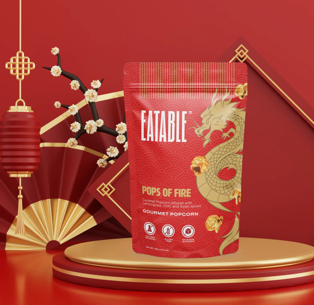 EATABLE Gourmet Popcorn - Pops of Fire (Limited Edition)
