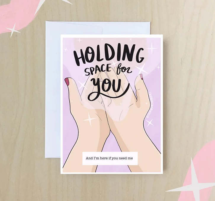 Stephanie Chinn Art Greeting Card - Holding Space