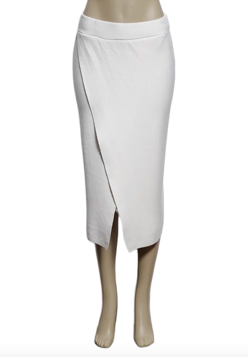 BAZ Italian Knit Front-Slit Skirt