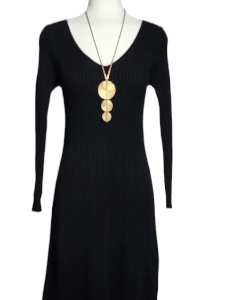 BAZ Italian Knit Ribbed Dress