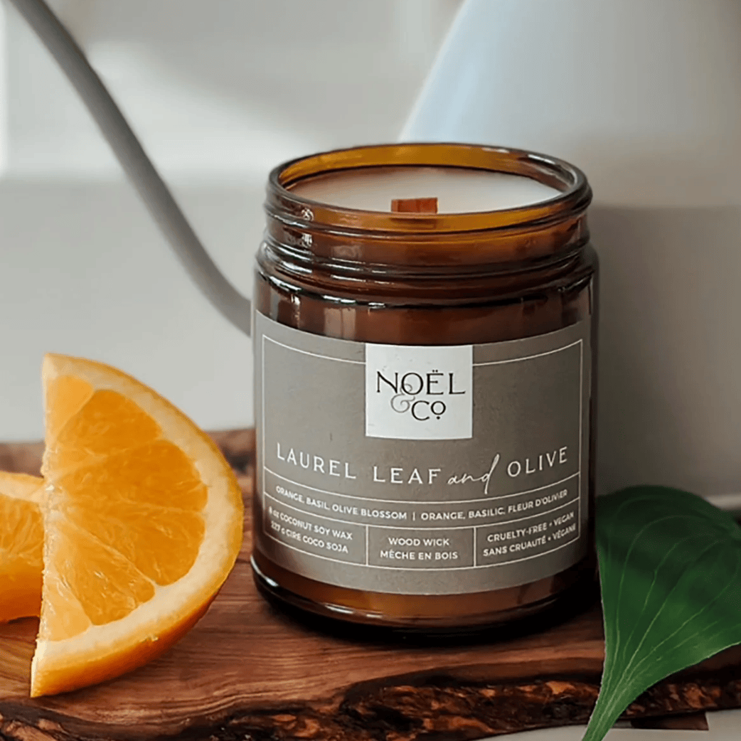 NOËL & CO Laurel Leaf + Olive 8oz Candle