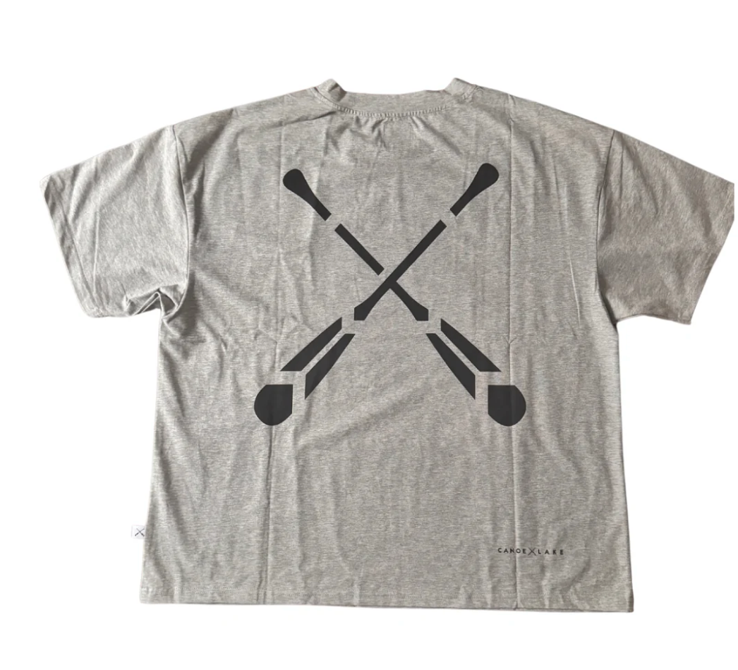 Canoe & Lake Heathered Grey Values Classic Festival Tee