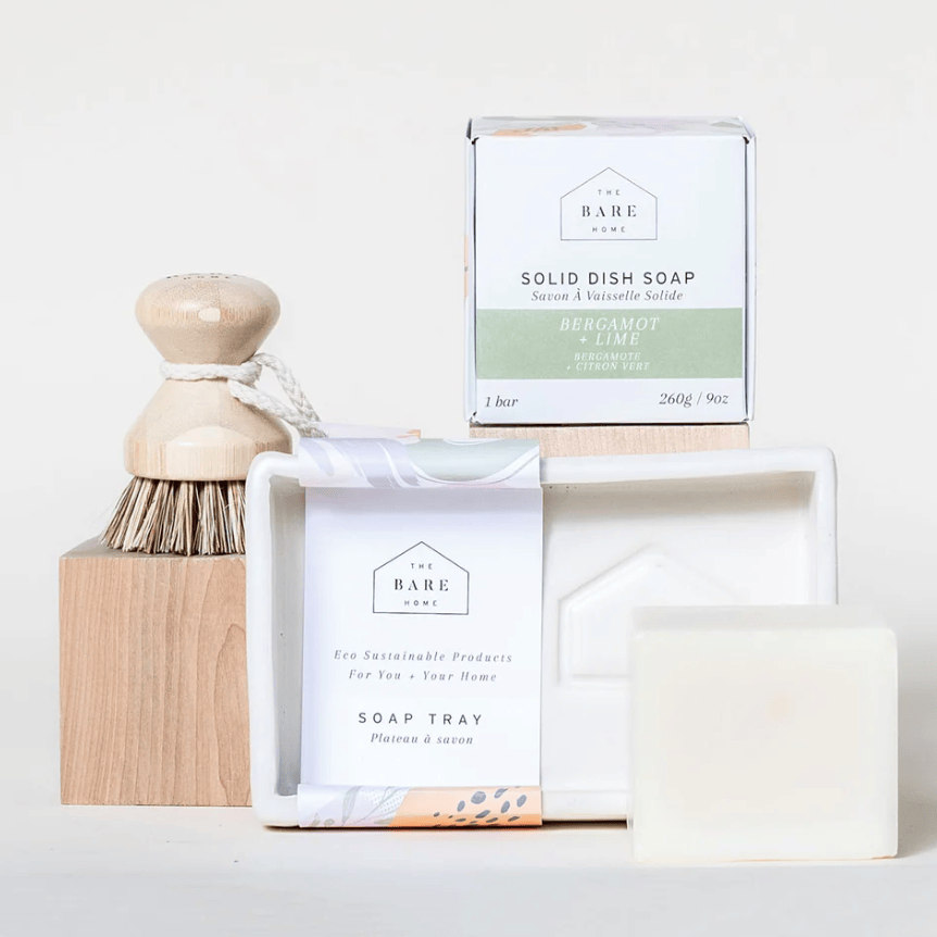 The Bare Home Dish Soap - Solid Bar (Bergamot + Lime)