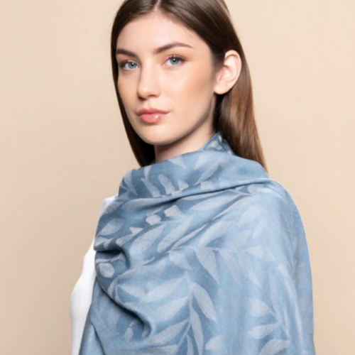 Andes Connection - JACQUARD Alpaca & Silk Shawl