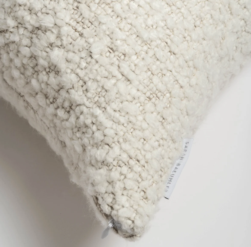 Sarah Baeumler Decorative Accent Pillow - Sensual Boucle
