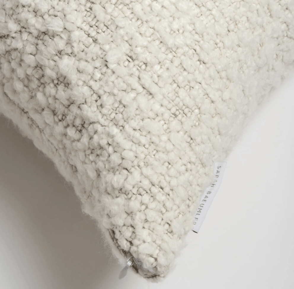 Sarah Baeumler Decorative Accent Pillow - Sensual Boucle