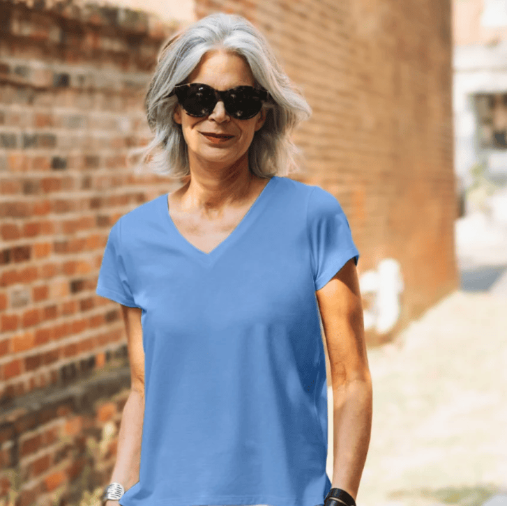 Helene Clarkson Design ALBI Sustainable V-Neck Tee