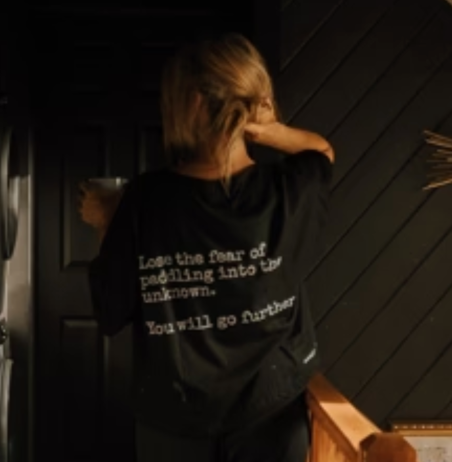 Canoe & Lake Fear Not the Unknown Wolf Raglan Crew Sweater