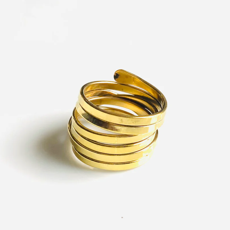 Love Not Fear MEDUSA Brass Ring