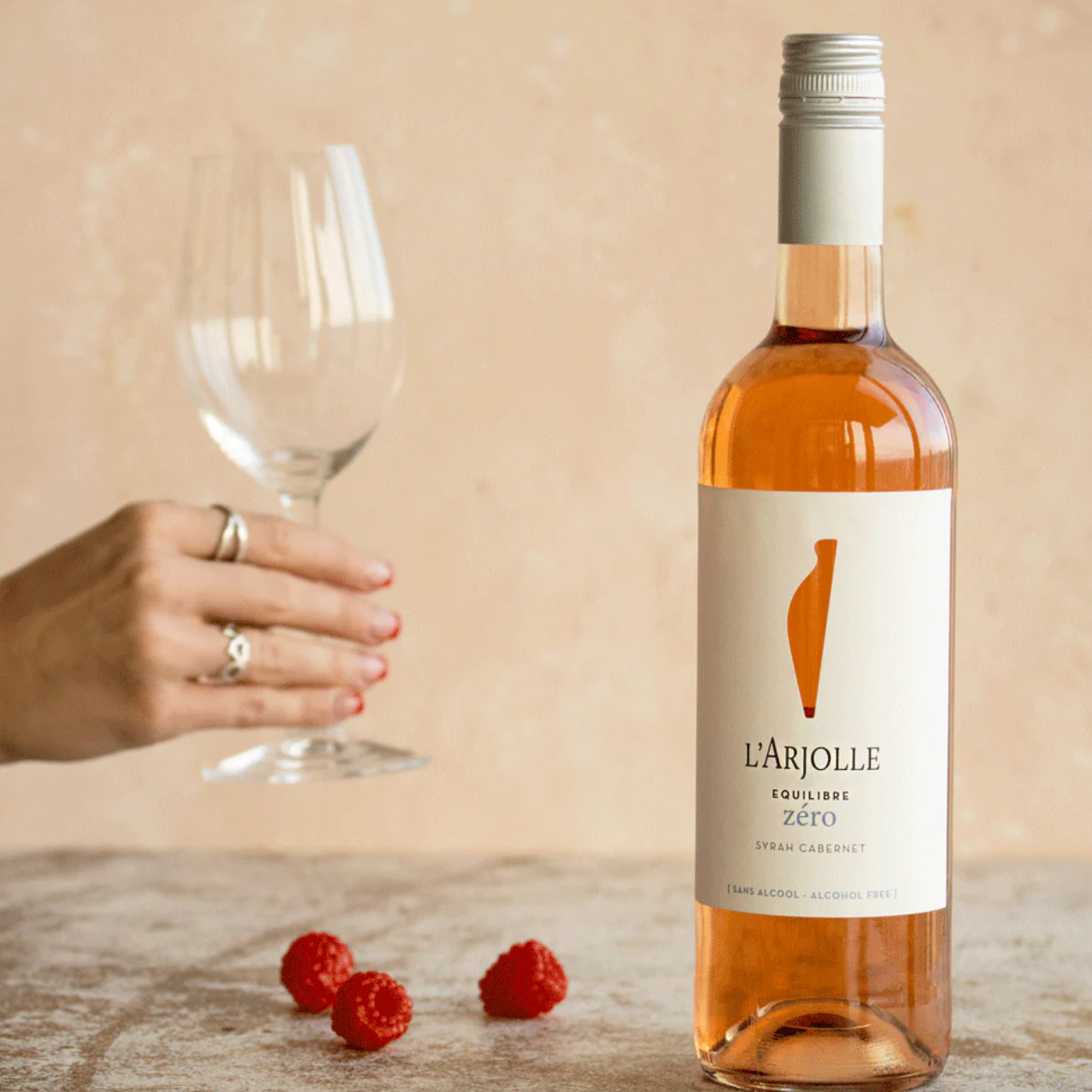 L'Arjolle Alcohol Free Syrah Cabernet Rosé
