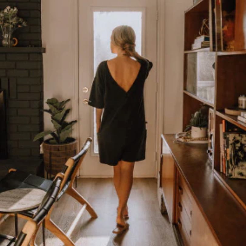 Canoe & Lake Mineral Wash 2-Way Cottage Romper