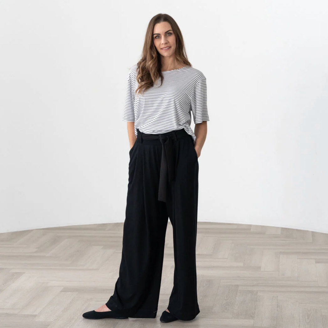 Encircled - The Wanderer Wide Leg Pant with Belt