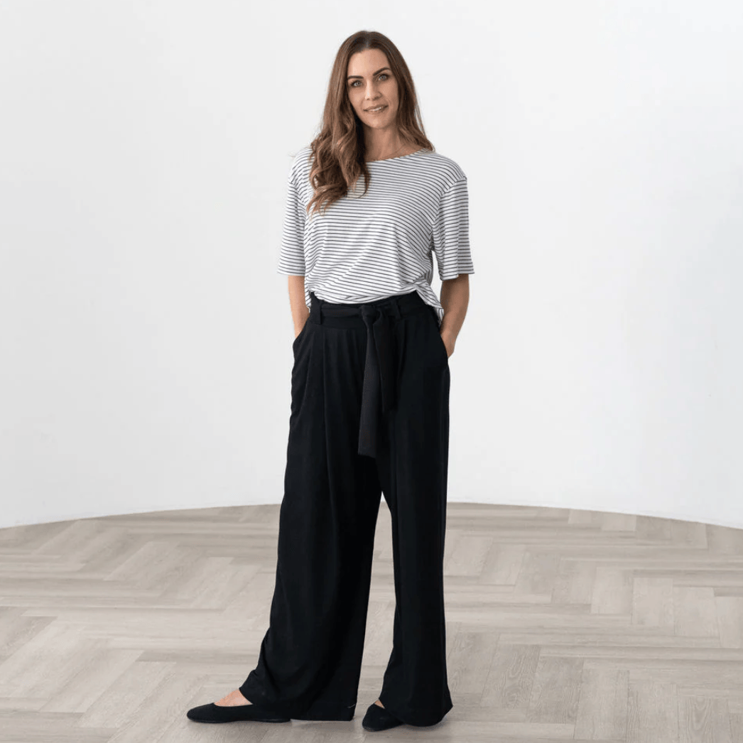 Encircled - The Wanderer Wide Leg Pant with Belt