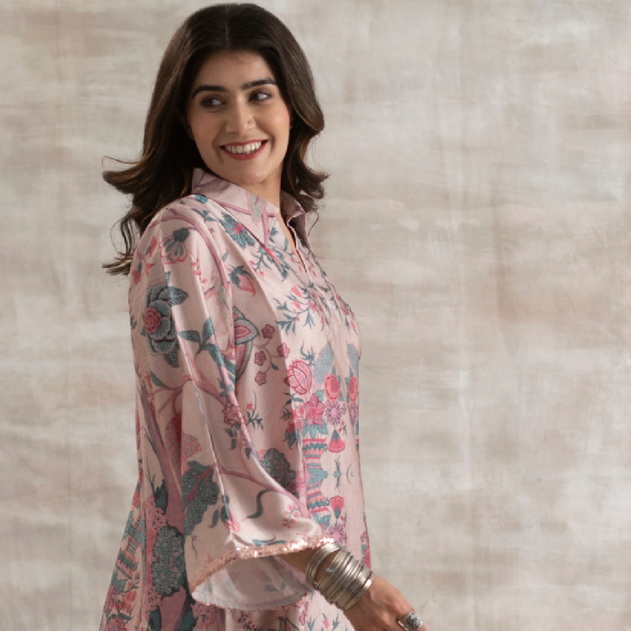 Indo Threadz PINK RIVIERA Matching Pant Set