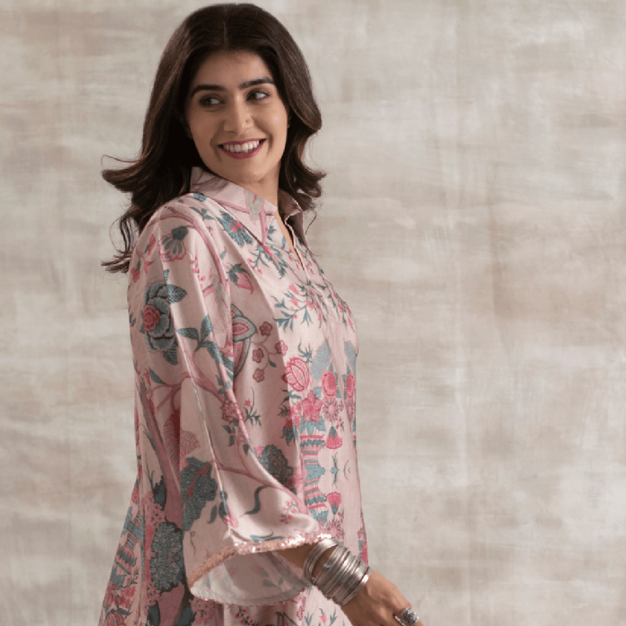 Indo Threadz PINK RIVIERA Matching Pant Set