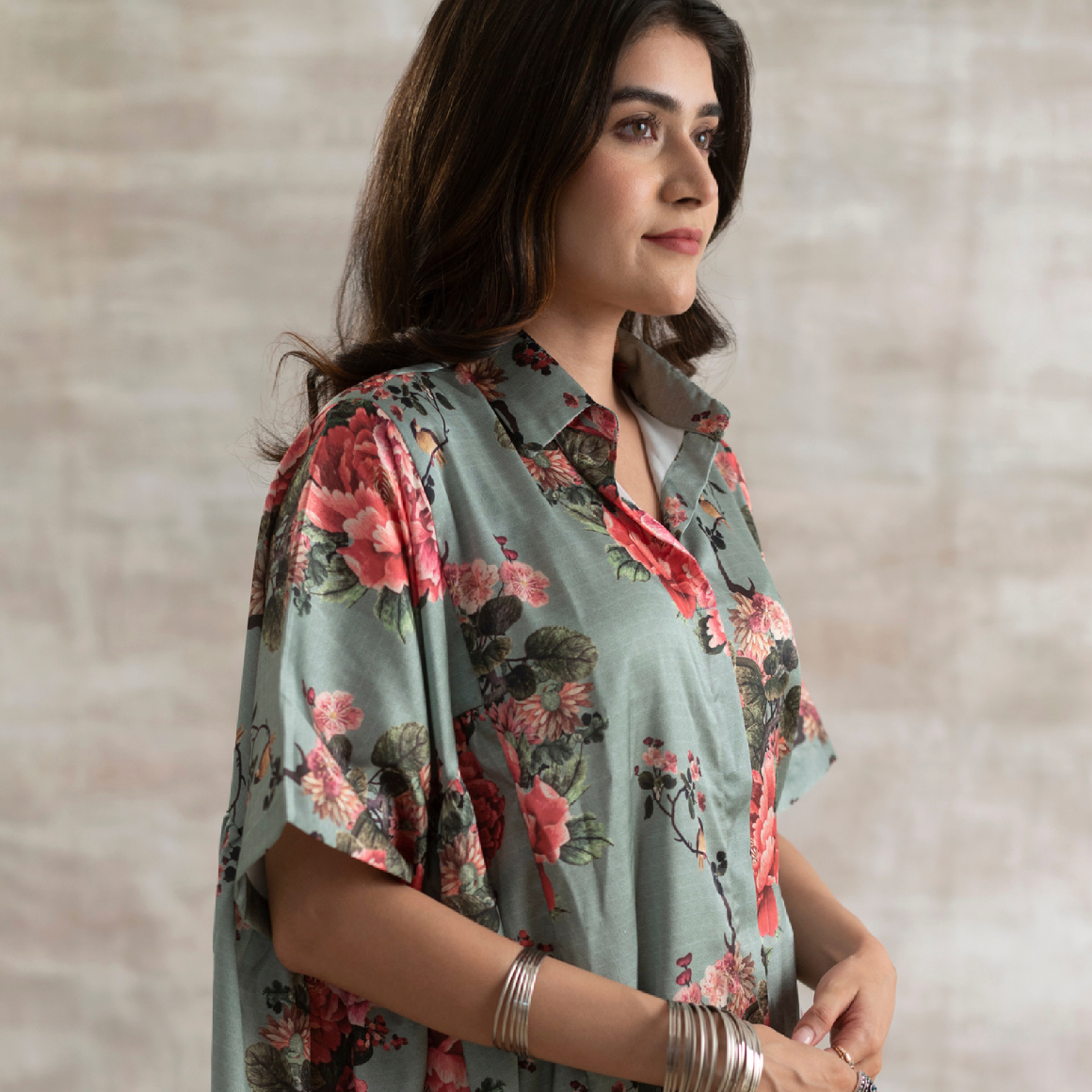 Indo Threadz VERDANT BLOOM Matching Pant Set