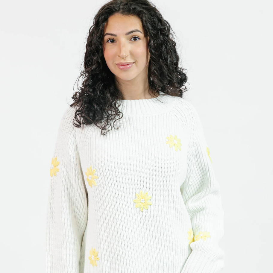 Smash & Tess DAISY Sweater - Ivory / Yellow