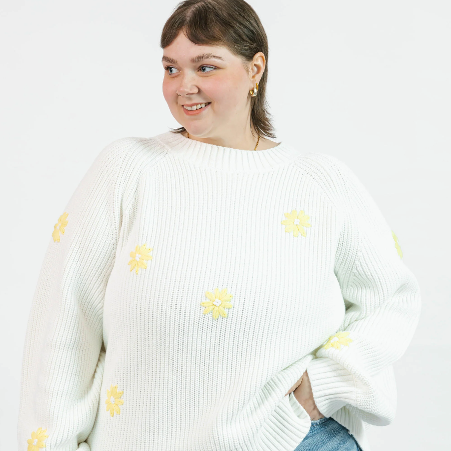 Smash & Tess DAISY Sweater - Ivory / Yellow
