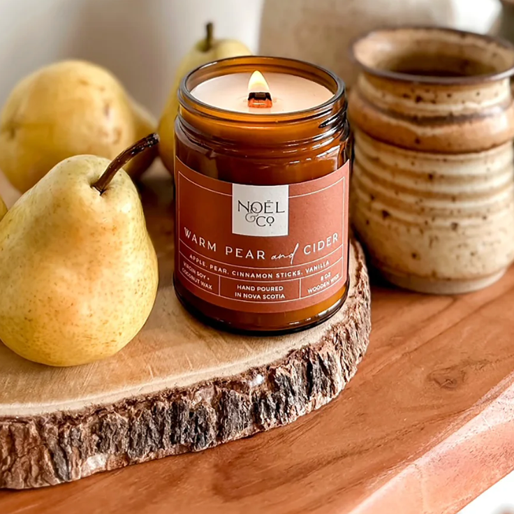 NOËL & CO Warm Pear + Cider 8oz Candle