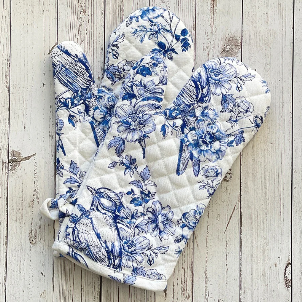 Mahogany COLLINS Oven Mitts (Set of 2)