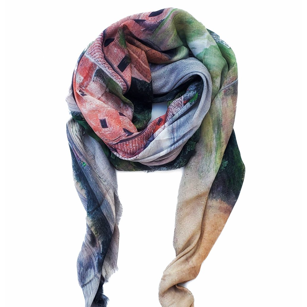 LOLILI Fine Art Scarf - Tuscan Villa