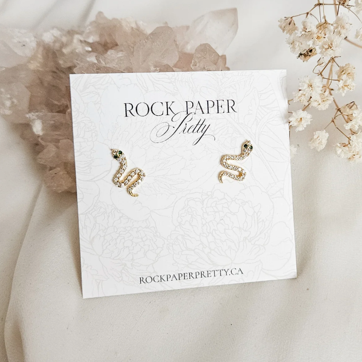 Rock Paper Pretty - Serpent Earrings