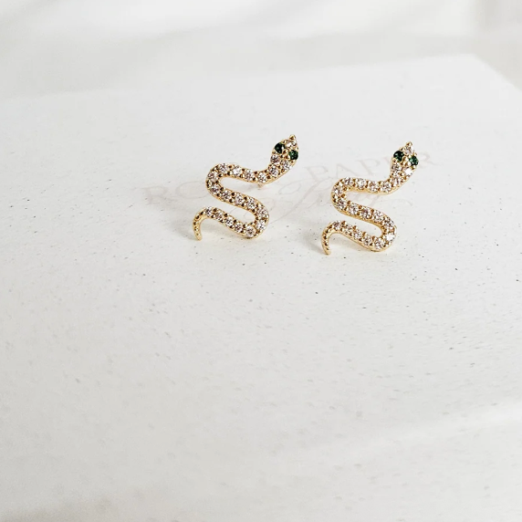 Rock Paper Pretty - Serpent Earrings