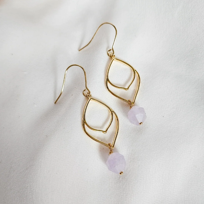 Rock Paper Pretty - Lavender Glow Earrings