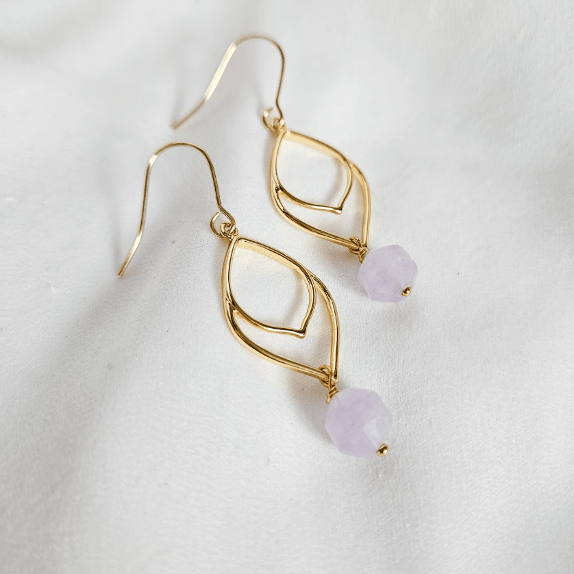 Rock Paper Pretty - Lavender Glow Earrings