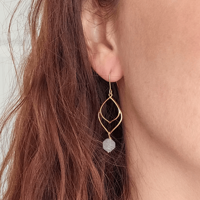 Rock Paper Pretty - Lavender Glow Earrings