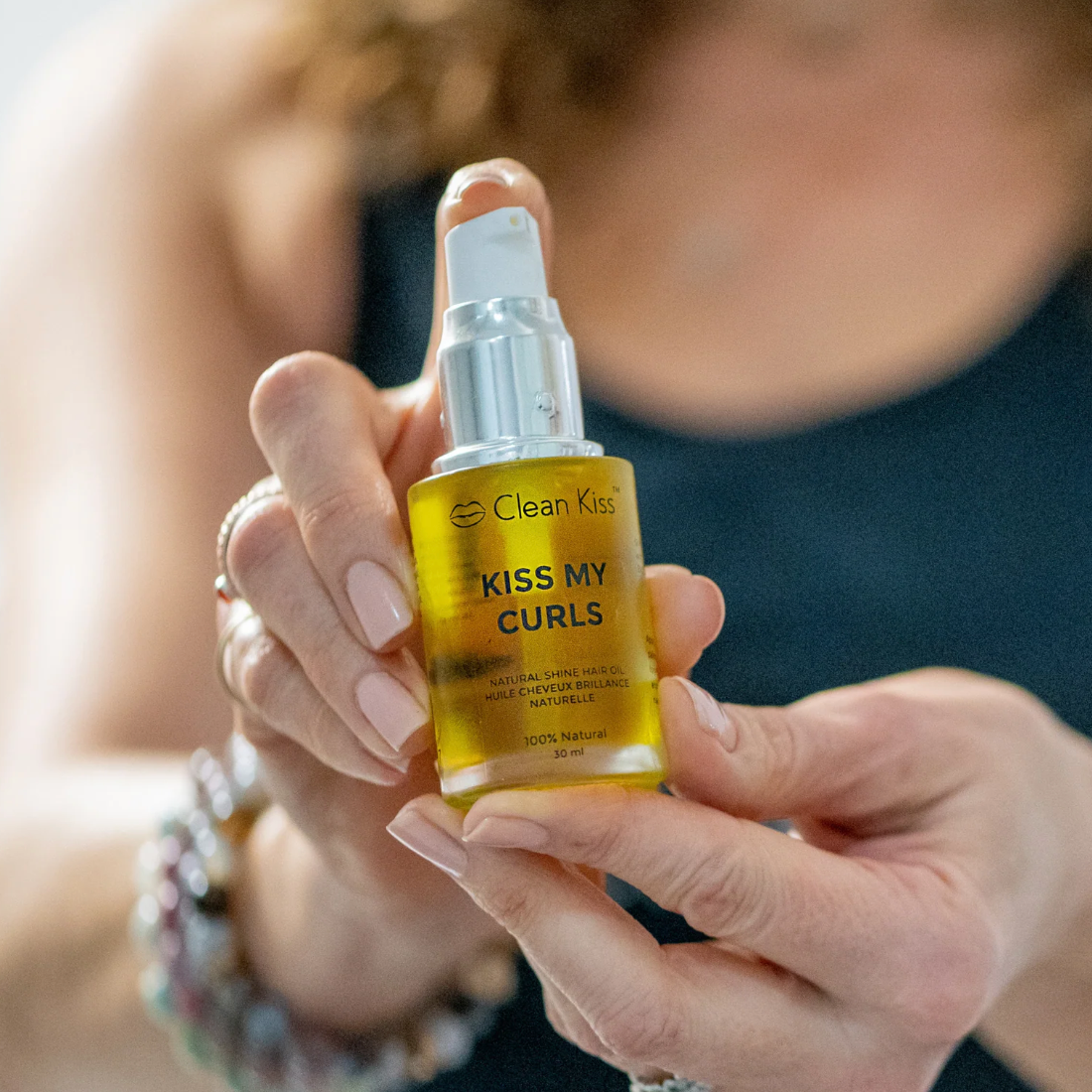 Clean Kiss "Kiss My Curls" Hair Shine Oil